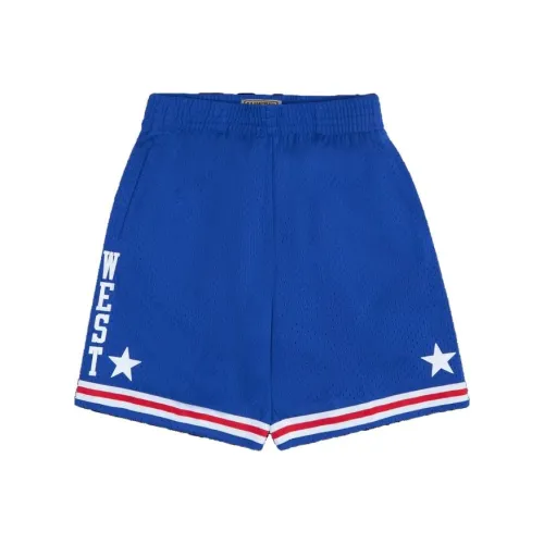 Mitchell Ness Blue Men's Casual Shorts Mitchell Ness Синий Мужские Повседневные Шорты