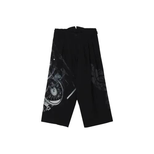 Yohji Yamamoto Pour Homme SS25 Повседневные брюки Мужской Черный