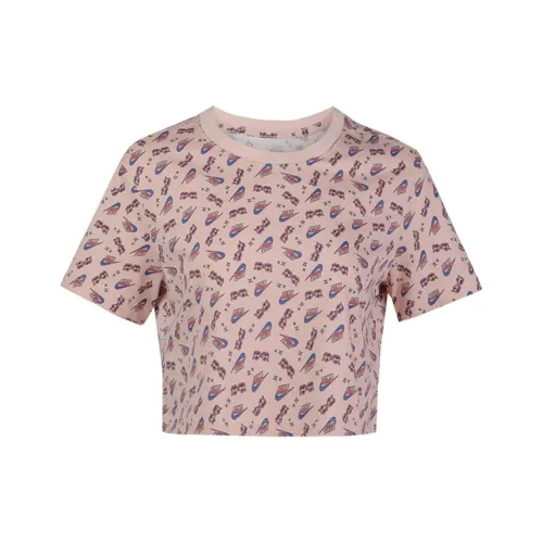 NIKE Розовые Женские Короткие Топы