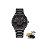 Стальной браслет, черного цвета