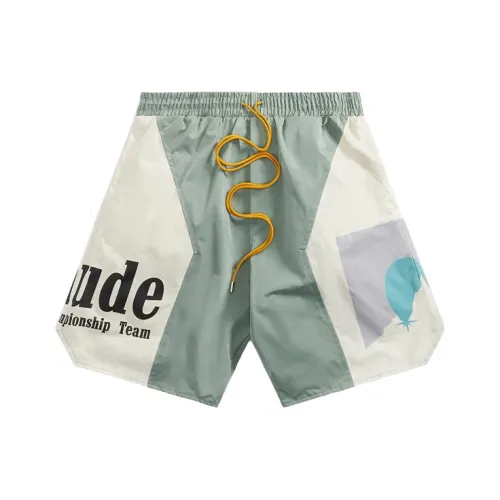 RHUDE Light Green Men's Casual Shorts RHUDE Светло-зеленые мужские повседневные шорты