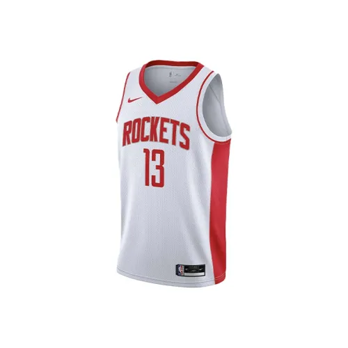 Nike NBA Белый Красный Мужская баскетбольная футболка