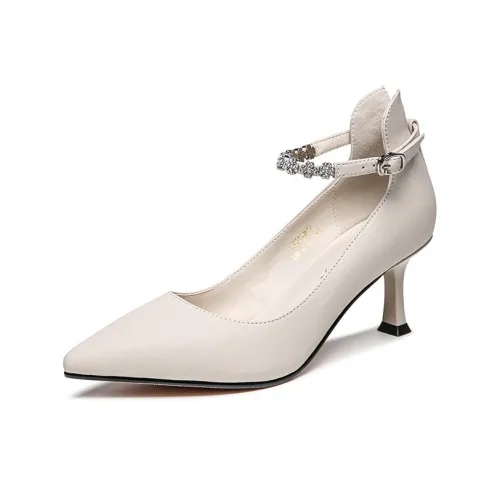 RED DRAGONFLY Боковая Стелька Высокие Каблуки Женские Экрю