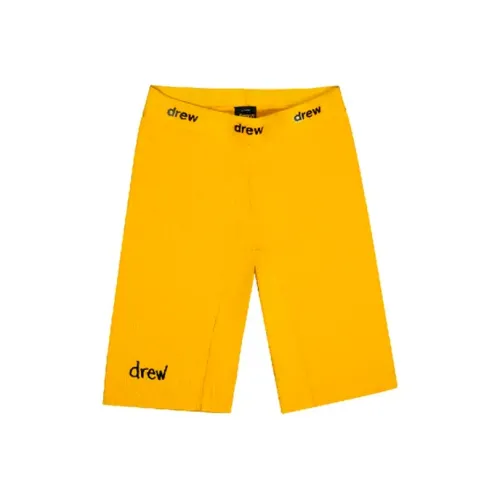 Drew House Letter Logo Series Золотые Унисекс Спортивные Шорты