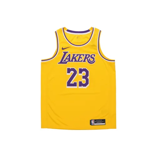 Nike Swingman Баскетбольная Джерси Los Angeles Lakers LeBron James Рекомендуемый размер 23 Мужская Желтая