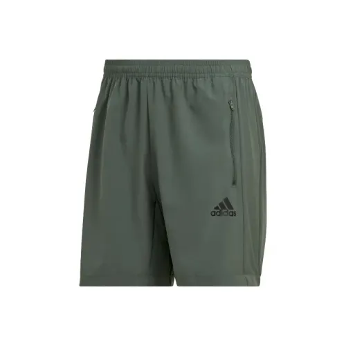 Adidas Olive Green Men's Casual Shorts Adidas Оливково-зеленые Мужские Повседневные Шорты