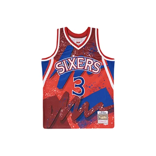 MITCHELL NESS Баскетбольная Джерси Мужская Красная