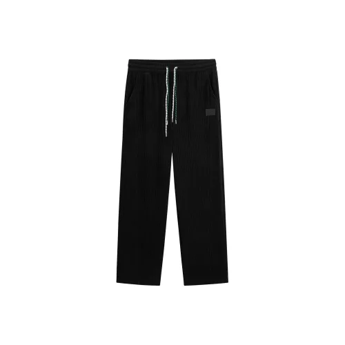 PEACEBIRD Повседневные брюки Мужские Черные 1