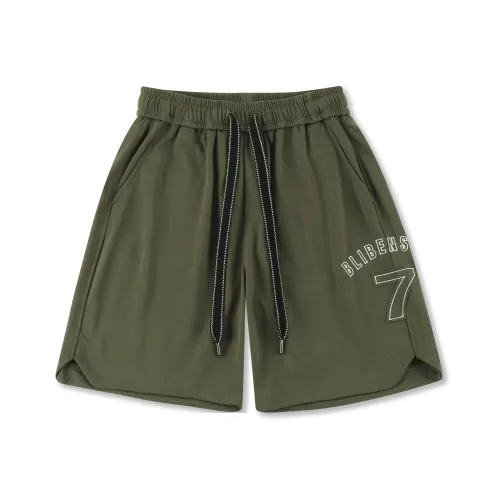 Pang Xiaochen Повседневные шорты Унисекс Армейский зеленый