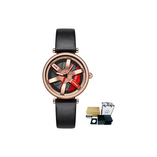 Sanda Wheel Collection Кварцевый механизм Кожаный ремешок Часы Мужские Часы с открытым механизмом