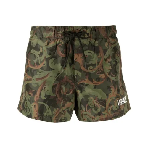 VERSACE Пляжные шорты Мужские Зеленые