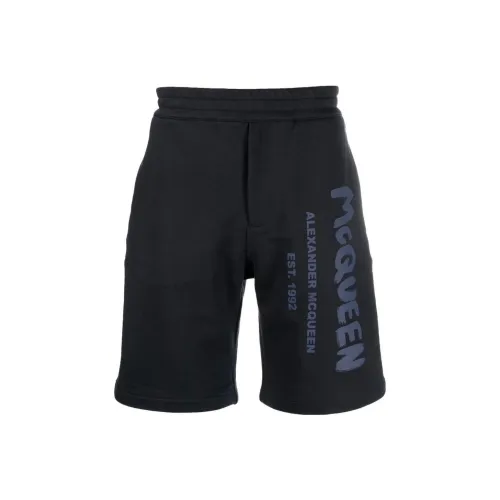 Alexander McQueen Темно-синие мужские повседневные шорты