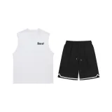 Комплект (Белый топ + Черные штаны)