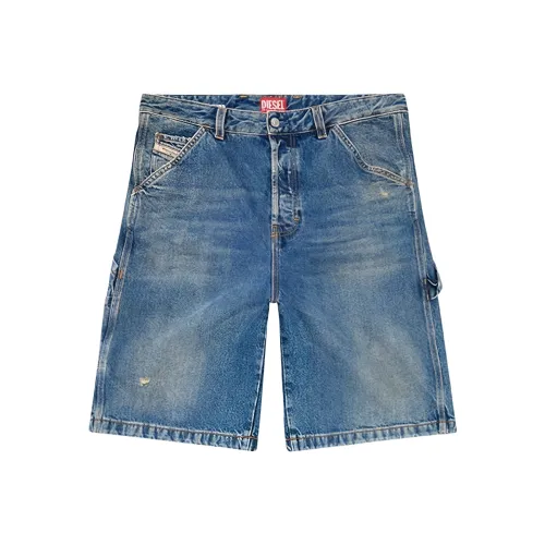 DIESEL FW24 Джинсовые шорты Мужские Синие