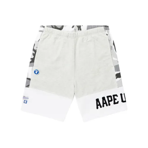 AAPE Серый Белый WH2 Мужские Повседневные Шорты