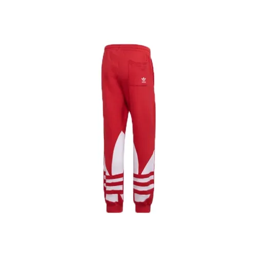 Adidas Originals Trefoil Ярко-розовый Красный Флуоресцентный Мужские спортивные брюки