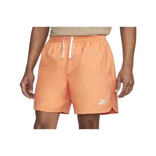 Nike Orange Men's Casual Shorts Nike Оранжевые Мужские Повседневные Шорты