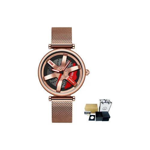 Sanda Wheel Collection Кварцевый механизм Стальной ремешок Часы Мужские Часы с открытым механизмом