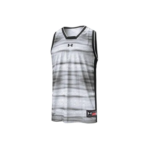Under Armour Белый Мужская баскетбольная майка