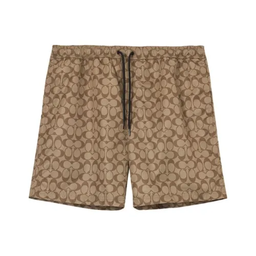 COACH Khaki Мужские Повседневные Шорты