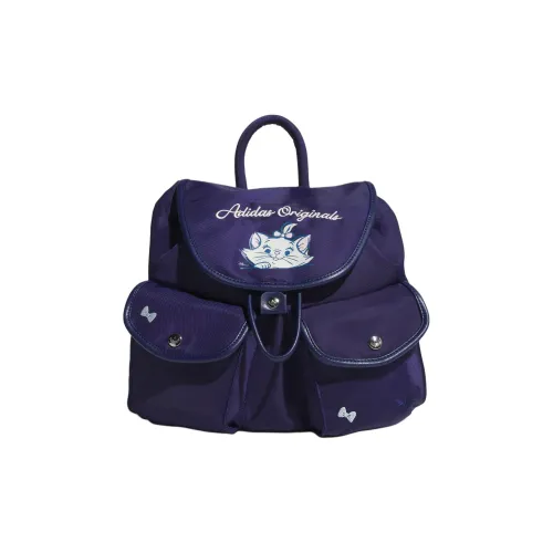 Adidas Originals Disney Мари Кошка Коллаборация Переработанный полиамид Рюкзак Женские Ночное небо Фиолетовый