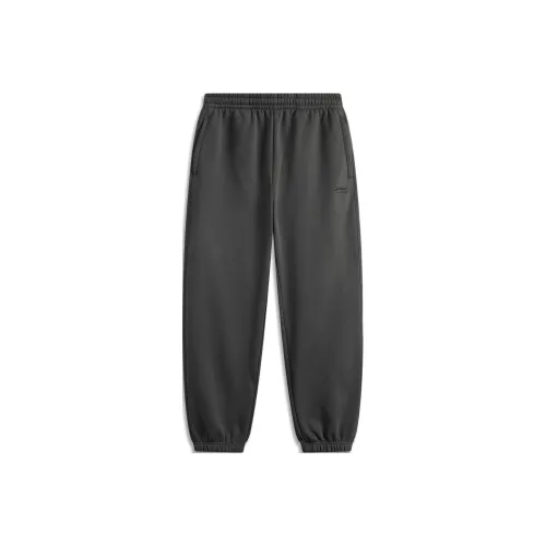 LINING Sports Life Collection Обсидиан Серый Мужские Повседневные Штаны