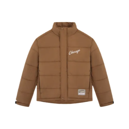 NBA x MITCHELL NESS Хлопковый пуховик Унисекс Коричневый