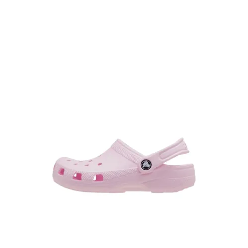 Crocs Classic Clog Дышащий Легкий Амортизация Низкий Топ Детские Сандалии Розовый Детский