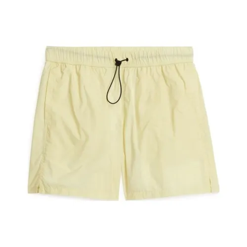 ARKET Light Yellow Men's Casual Shorts ARKET Светло-желтые мужские повседневные шорты