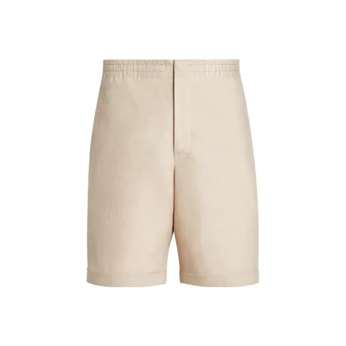 Ermenegildo Zegna Бежевые Мужские Повседневные Шорты