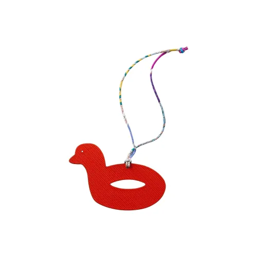 HERMES Телячья кожа Bag Charm Сумка Аксессуар Унисекс Красный