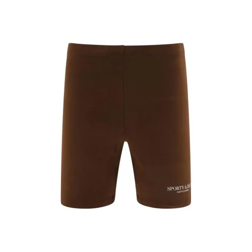 SPORTY & RICH Коричневые Мужские Повседневные Шорты