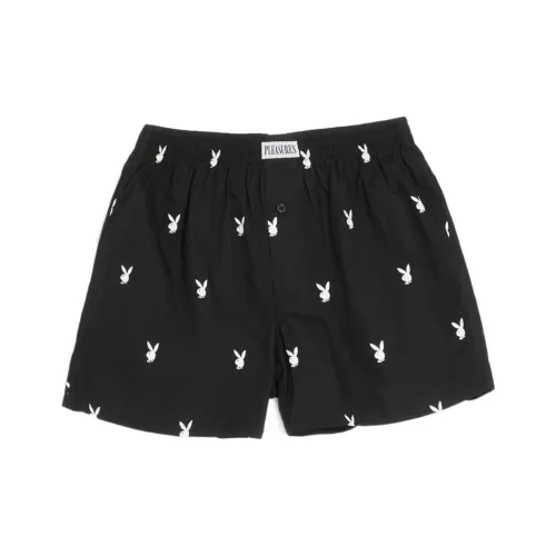 Pleasures Black Мужские Повседневные Шорты