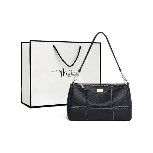 MILLIE'S Сумка через плечо из коровьей кожи сумка на плечо подмышная подушка стандартная женская черная