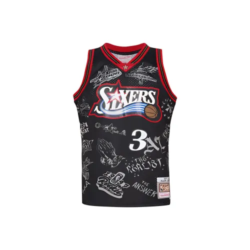 MITCHELL NESS Баскетбольная Джерси Унисекс Черная