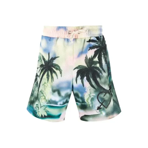 PALM ANGELS Зеленый Мужские спортивные шорты