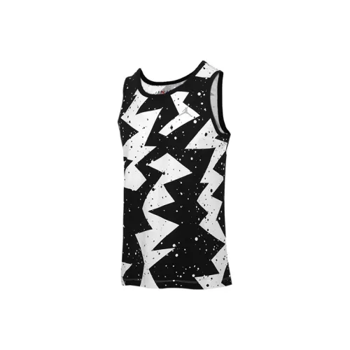 Jordan Баскетбольная Джерси Мужская Черная Белая