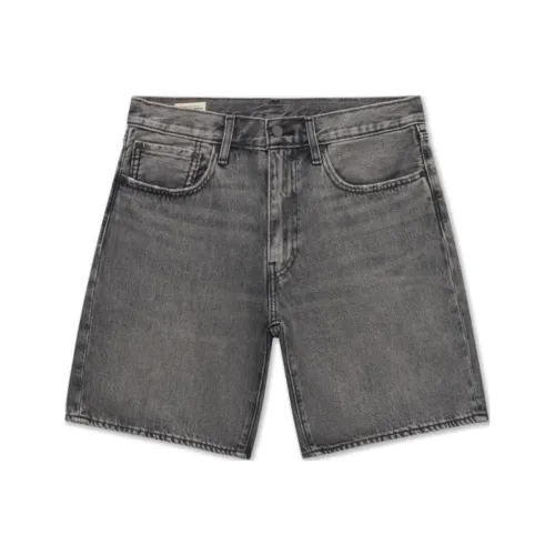 Levis Gray Men's Denim Shorts Левис Серые Мужские Джинсовые Шорты