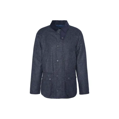 BARBOUR Хлопковый пуховик Мужской Navy Blue