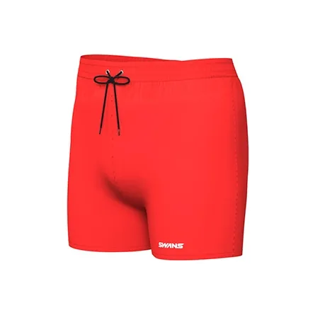 Swans Red Men's Beach Shorts Swans Красные Мужские Пляжные Шорты