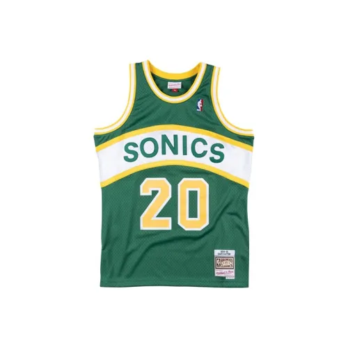 Mitchell Ness Зеленый Мужской баскетбольный топ