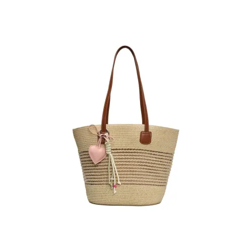 Single Warehouse Вязаная ткань Сумка через плечо Стандартная Женская Хаки Экрю Розовый Зеленый