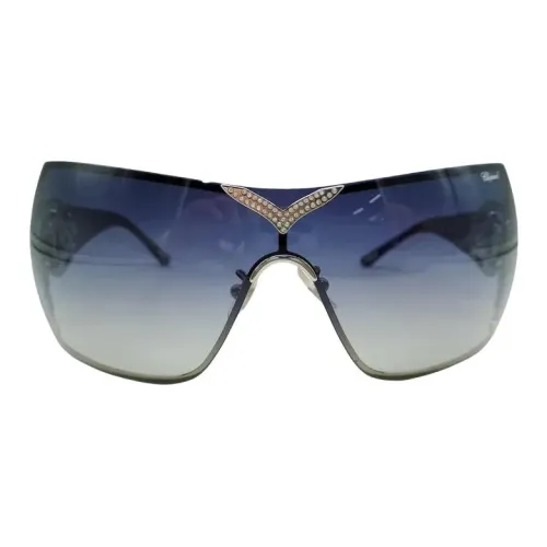 CHOPARD Металл Нерегулярная форма Солнцезащитные очки Женские Синий