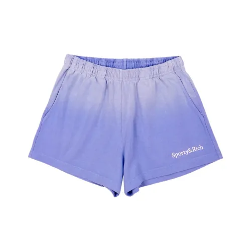 SPORTY RICH Dip Dye Drop Collection Повседневные шорты Унисекс Синий