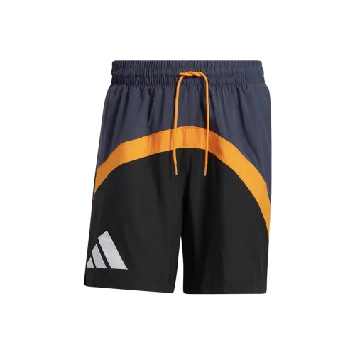 Adidas Темно-серый Темно-синий Мужские Повседневные Шорты