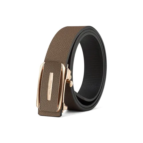 AIKEDAISHU Ремни из коровьей кожи мужской 3,4CM