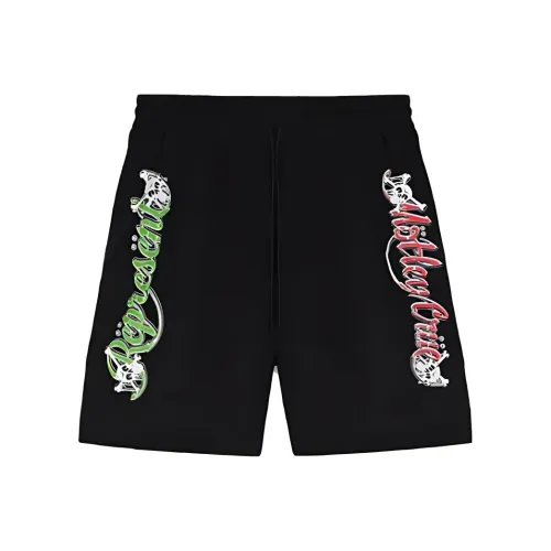 REPRESENT Черные Мужские Повседневные Шорты