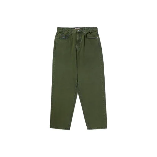 HUF SS24 Оливково-зеленый Унисекс Джинсы