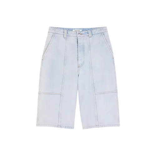 Maison Kitsune SS24 Джинсовые шорты Мужские Отбеленный Индиго