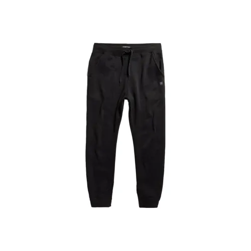STAR RAW Темно-черные Мужские Повседневные Штаны